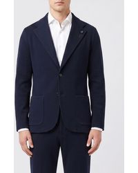 Lardini - Single-Breasted Cotton Blazer - Lyst