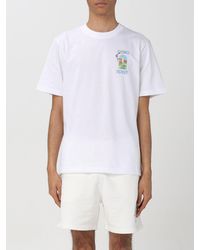 Casablancabrand - T-shirt in cotone organico con stampa - Lyst