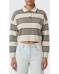 Brunello Cucinelli - Striped Wool And Cashmere Polo Shirt - Lyst