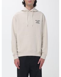 Drole de Monsieur - Cotton Hoodie With Slogan Print And Kangaroo Pocket - Lyst