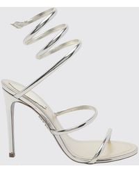 Rene Caovilla - Cleo Patent Leather Snake-Coil Sandals With Stiletto Heel - Lyst