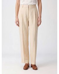 Tagliatore - High-Waisted Slim Fit Tailored Linen Trousers - Lyst