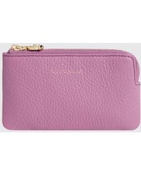 Coccinelle - C-Me Softy Grained Leather Coin Purse With Keychain - Lyst