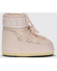 Moon Boot - Icon Low-Cut Nylon Snow Boots With Printed Logo - Lyst