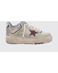 Golden Goose - Forty2 Suede And Leather Sneakers With Distressed Finish - Lyst
