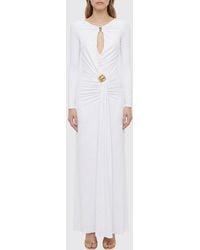 Elisabetta Franchi - Stretch Jersey Dress - Lyst