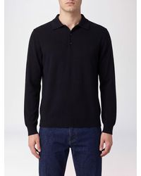 The Row - Long-Sleeve 100% Cashmere Polo With Ribbed Collar - Lyst