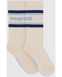 Isabel Marant - Jacquard Logo Stretch Cotton Socks - Lyst