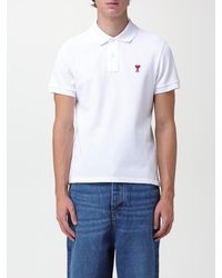 Ami Paris - Polo Con Mini Logo - Lyst