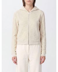 Off-White c/o Virgil Abloh - Zipped Cotton Hoodie With An Embossed Logo - Lyst