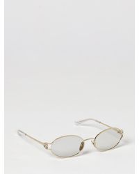 Gucci - Oval Metal Sunglasses With Gg Monogram And Single Bridge - Lyst