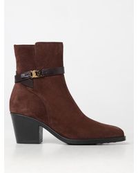 Tod's - Flat Ankle Boots - Lyst