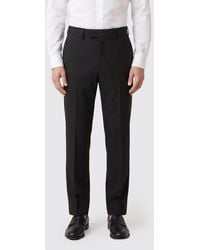 Paolo Pecora - Slim Fit Mid-Rise Cotton Tailored Trousers - Lyst