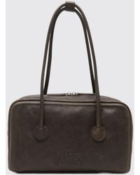 Marge Sherwood - Boston Grained Calf Leather Shoulder Bag With Double Handle - Lyst