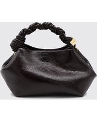 Ganni - Bou Mini Bag With Butterfly Logo And Braided Handle - Lyst