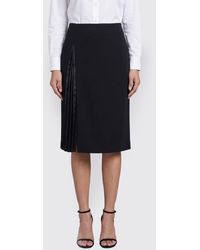 Jil Sander - Fiala High-Waisted Pleated Virgin Wool Pencil Mini Skirt - Lyst