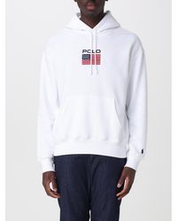 Polo Ralph Lauren - Cotton Blend Hooded Sweatshirt - Lyst