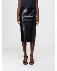 Hanita - High-Waisted Smooth Faux Leather Midi Pencil Skirt - Lyst