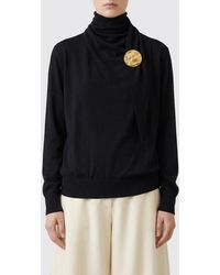 Jil Sander - Virgin Wool Turtleneck With Metal Plaque - Lyst