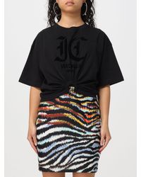 Just Cavalli - T-shirt cropped in jersey - Lyst