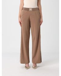 Elisabetta Franchi - Viscose Knit Palazzo Trousers - Lyst