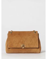 Tory Burch - Charlie Suede Shoulder Bag With Sliding Handle - Lyst