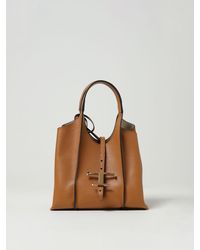 Tod's - T Timeless Grained Leather Bag - Lyst