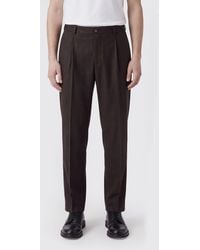 Briglia 1949 - Pleated Wool And Cashmere Blend Chino Trousers - Lyst