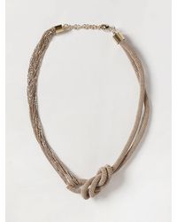 Fabiana Filippi - Multi-Strand Choker Necklace With Crystals And Gemstones - Lyst