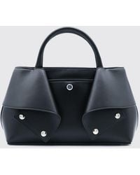TOTEME - Smooth Leather Handbag With Double Handle And Removable Strap - Lyst