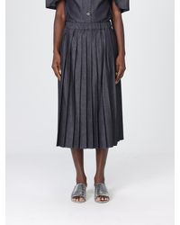 Jil Sander - Denim Midi Skirt - Lyst