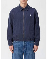Polo Ralph Lauren - Harrington Relaxed Fit Cotton Jacket With Embroidered Logo - Lyst