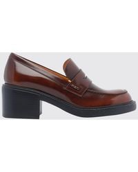 Tod's - Calfskin Penny Loafers With A Medium Heel - Lyst