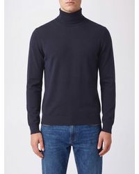 Tagliatore - 100% Wool Turtleneck Jumper With Ribbed Trims - Lyst