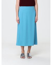 Jil Sander - High-Waisted Crêpe Midi Pencil Skirt With Back Closure - Lyst