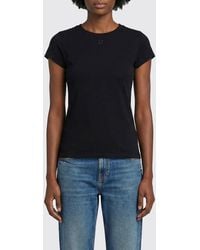 Courreges - Courr&Egrave	Ges Viscose T-Shirts With Logo - Lyst