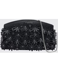 Michael Kors - Athena Polyurethane Blend Clutch With Floral Appliqués - Lyst