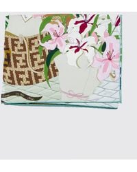 Fendi - Printed Silk Scarf - Lyst