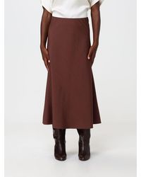 Brunello Cucinelli - High-Waisted Wool-Blend Midi Wrap Skirt - Lyst