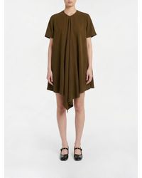 Loewe - Asymmetric Viscose Dress - Lyst