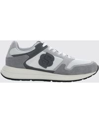 BOSS - Mesh And Suede Sneakers - Lyst