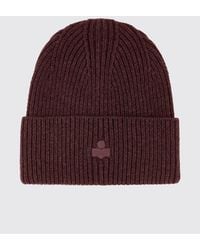 Isabel Marant - Ribbed Wool-Blend Beanie Hat With Embroidered Logo - Lyst