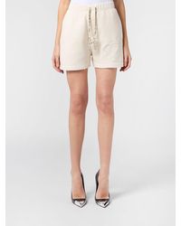 Philipp Plein - Jersey Jogging Shorts With Drawstring Waist And Tonal Logo - Lyst