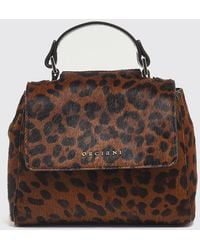 Orciani - Sveva Mini Animal Print Pony Hair Handbag - Lyst