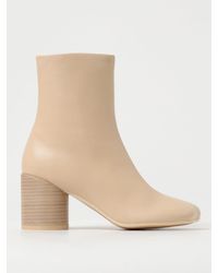 MM6 by Maison Martin Margiela - Flat Ankle Boots - Lyst