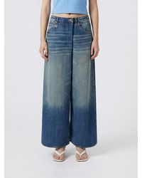 R13 - Nico Wrap Palazzo Cotton Denim Jeans - Lyst