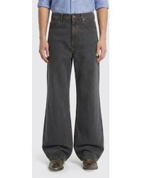 Golden Goose - Used Denim Wide Leg Jeans - Lyst
