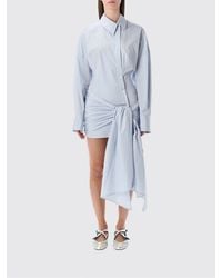 The Attico - Striped Cotton Chemisier Dress - Lyst