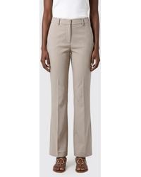 PT Torino - Flared Virgin Wool Trousers - Lyst