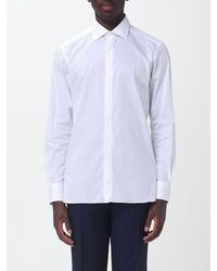 ZEGNA - Stretch Poplin Classic Shirt - Lyst